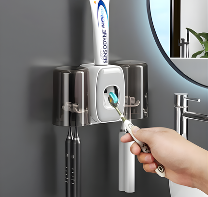 حامل فرشاة الأسنان ومعجون الأسنان