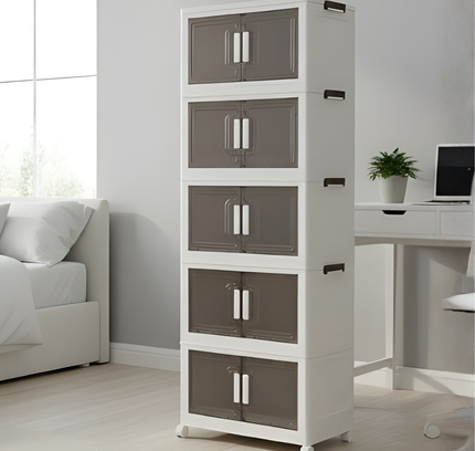 خزانة تخزين قابلة للطي بخمس طبقات