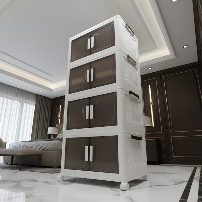 4 Layer Foldable Storage Cabinet