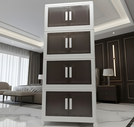 خزانة تخزين قابلة للطي بأربع طبقات