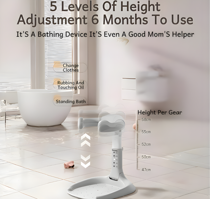 Foldable Baby Standing Bath tub adjustable height