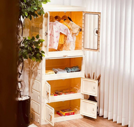 خزانة تخزين قابلة للطي للأطفال