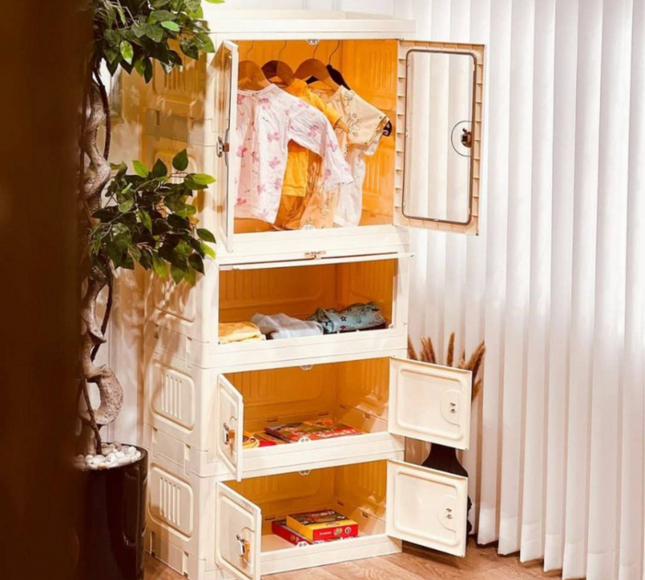 Kids Foldable Storage Wardrobe