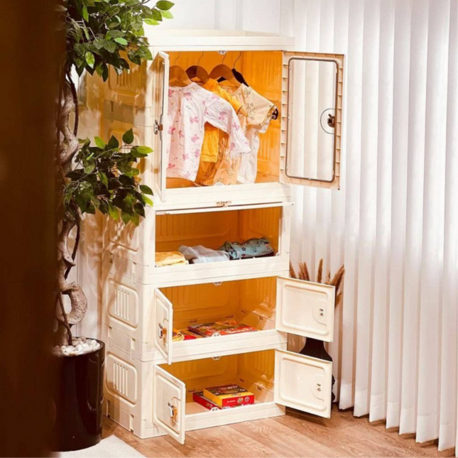 Kids Foldable Storage Wardrobe