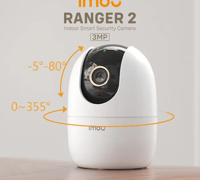 Imou Ranger 2 3MP Panoramic Pan & Tilt Security Camera | QHD Resolution | IPC-K2EP-3H1W