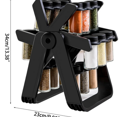18 Jars Rotating Spice Rack