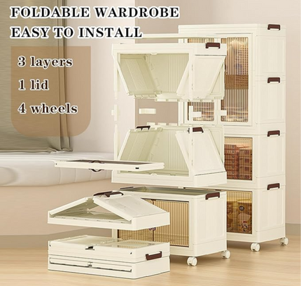 خزانة تخزين قابلة للطي كبيرة