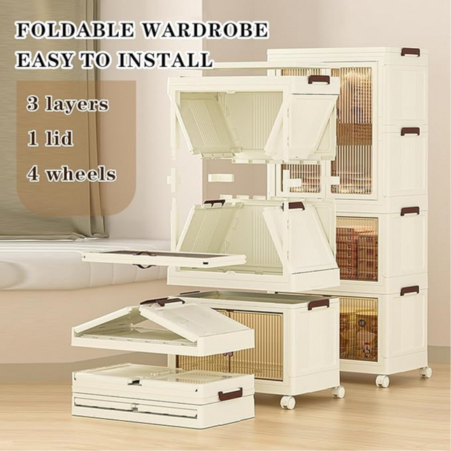 Foldable Storage Wardrobe Cabinet Big
