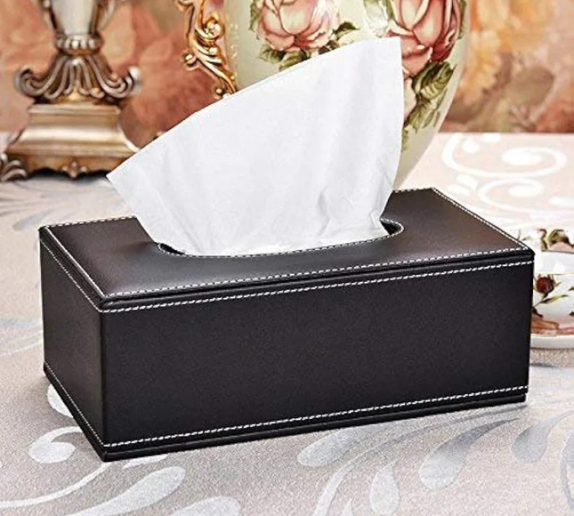 Tissue Box Leather