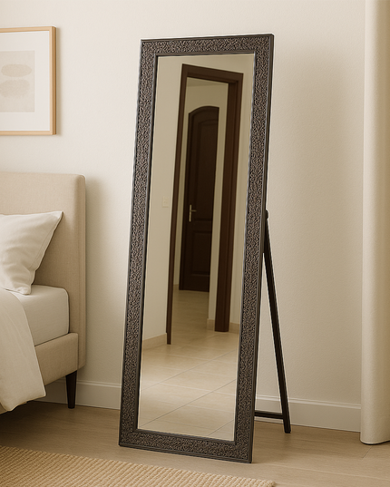 Black Framed Standing Mirror