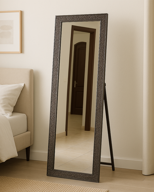 Black Framed Standing Mirror