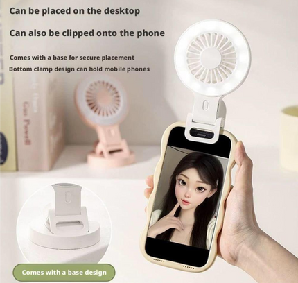 Cell Phone Clip Fan
