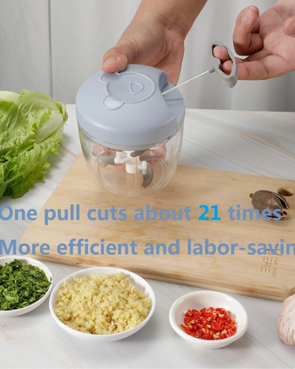 Easy Spin Cutter Vegetable Chopper