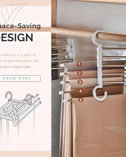 Multifunctional  Pant Hanger 5 layer