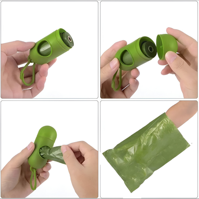 موزع حفاضات الأطفال المتسخة ونفايات الحيوانات الأليفة (قطعتان)