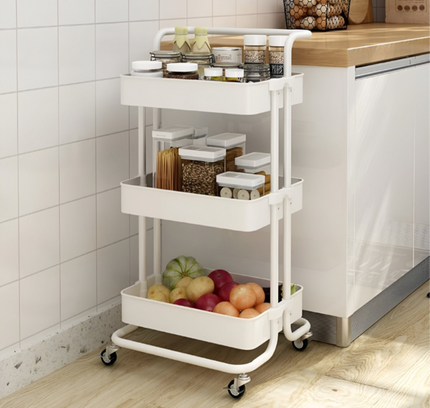 رف عربة تخزين 3 طبقات