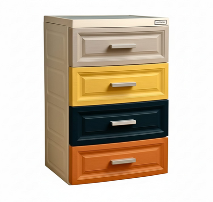 Plastic Storage Drawer Shelf 4 Layer