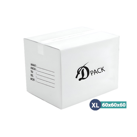 كرتون شحن كرتون تعبئة أبيض XL