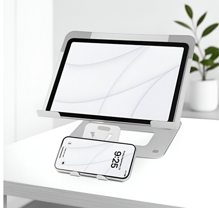 Tablet/Phone Desktop Rotary Adjustment Bracket