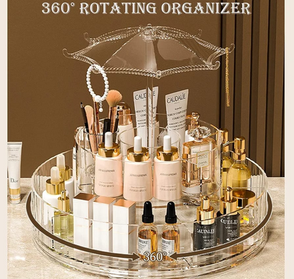 360 Rotatable Cosmetic Storage Rack