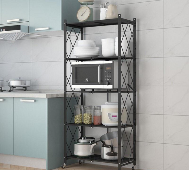 Foldable Kitchen Storage Rack 5 Layer