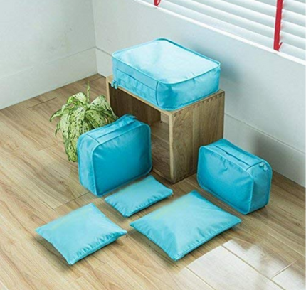 مجموعة حقائب تنظيم الأمتعة للسفر مكونة من 6 قطع