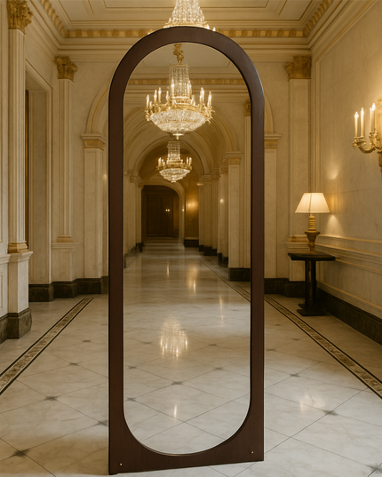 Stand Mirror Wooden Frame