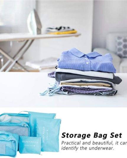 Travel Luggage Organizer Bag 6 Pcs set