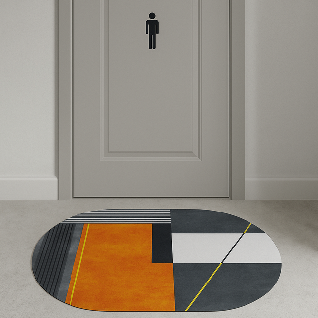 سجادة باب بيضاوية الشكل