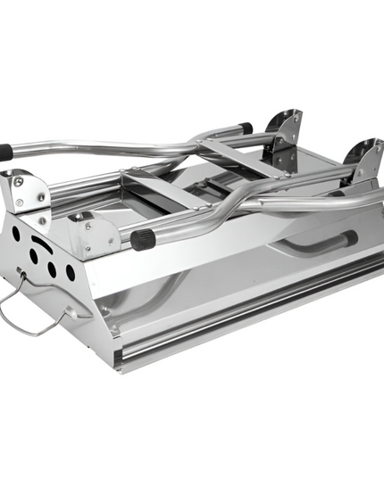 Portable Folding BBQ Grill  Stainless Steel Surface