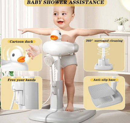 Foldable Baby Standing Bath tub adjustable height