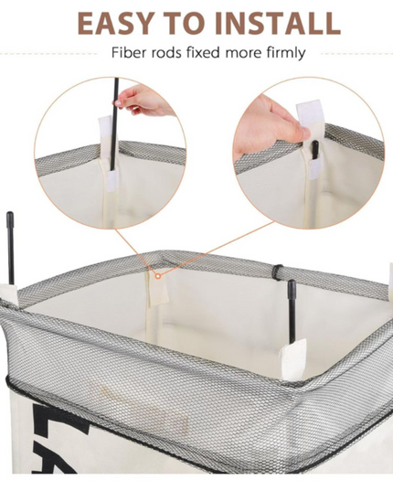 Foldable Laundry Basket With Wheels