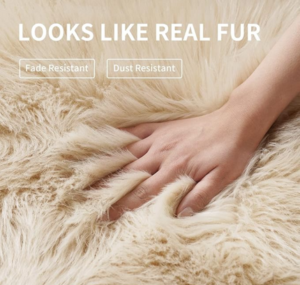 Fluffy Round Rug Floor Carpet