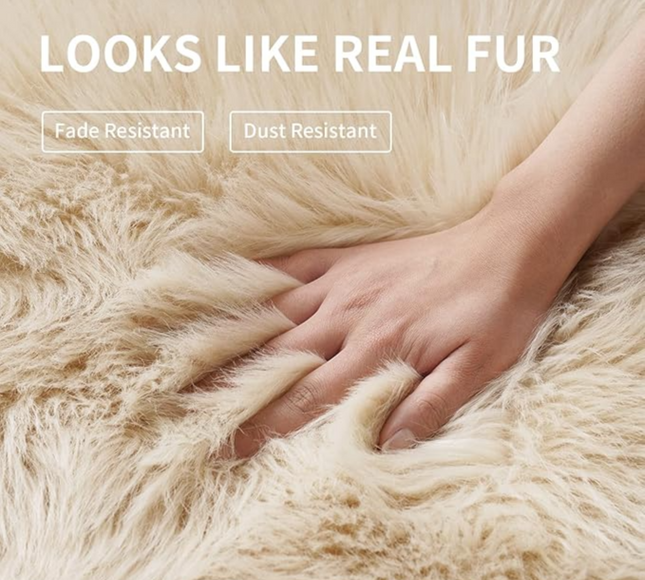 Fluffy Round Rug Floor Carpet