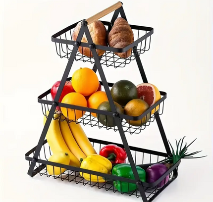 Metal Fruit Basket 3 Tier