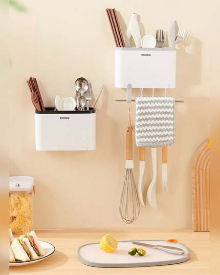 Wall-Mounted Utensil Storage Rack