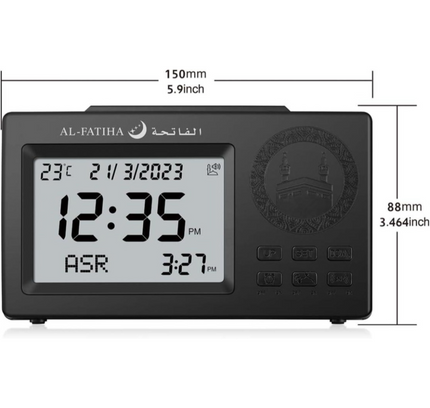 Azan Islamic Digital Table Clock FAJ-106