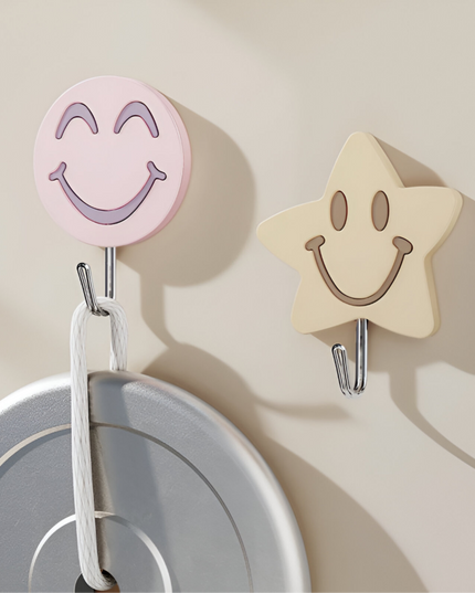 Multipurpose smiley wall hook