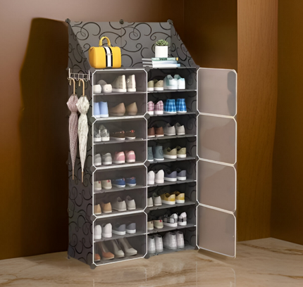 رف أحذية 2 عمود 9 طبقات 8 أبواب