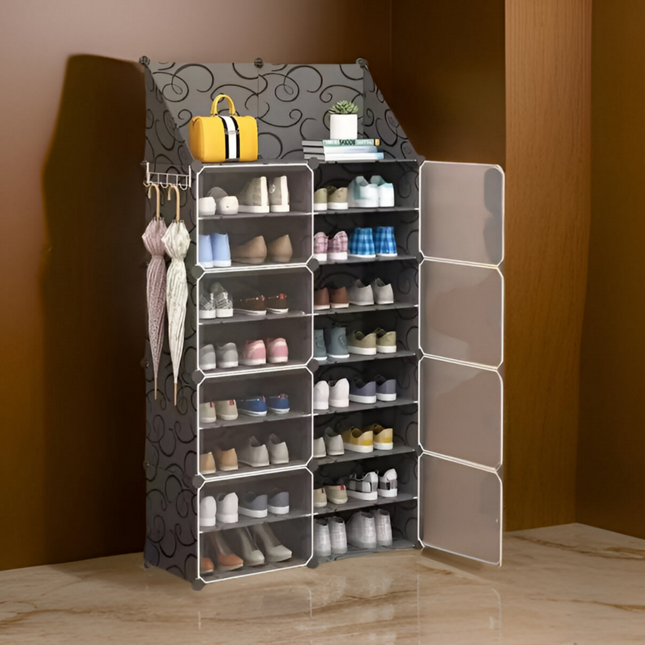 Shoe Rack 2 Column 9 Layer 8 Doors