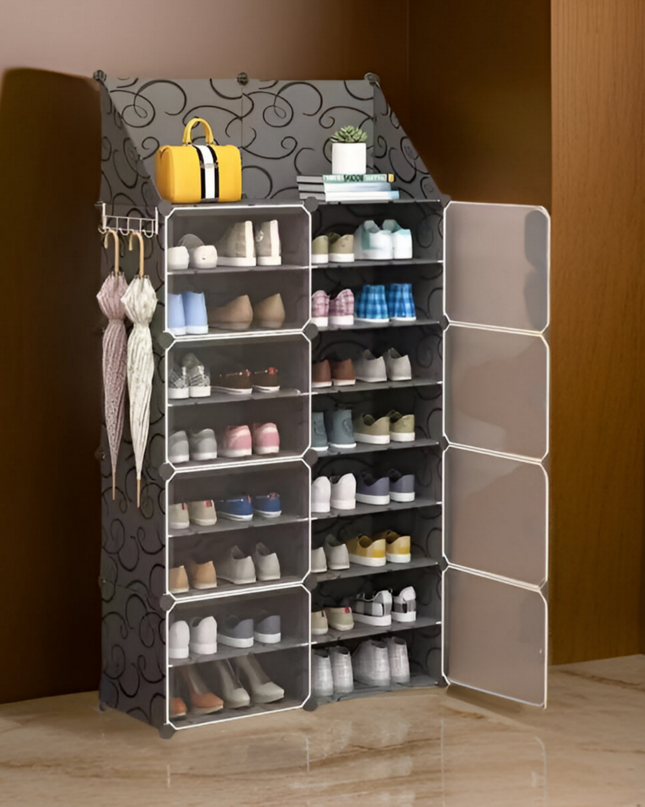 Shoe Rack 2 Column 9 Layer 8 Doors