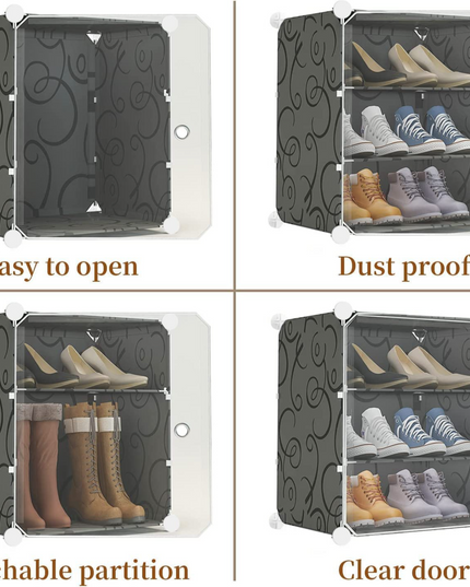Shoe Rack 1 Column 9 Layers 3 Doors