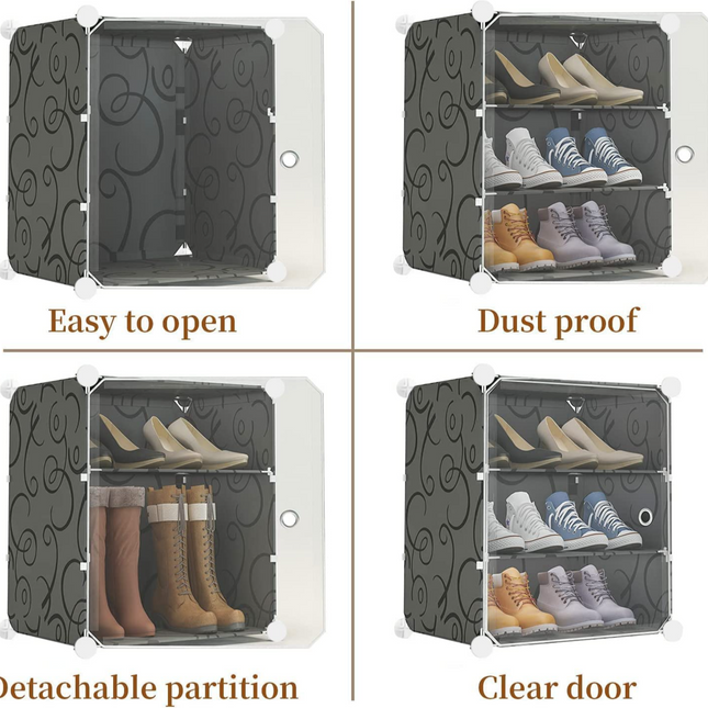 Shoe Rack 1 Column 9 Layers 3 Doors