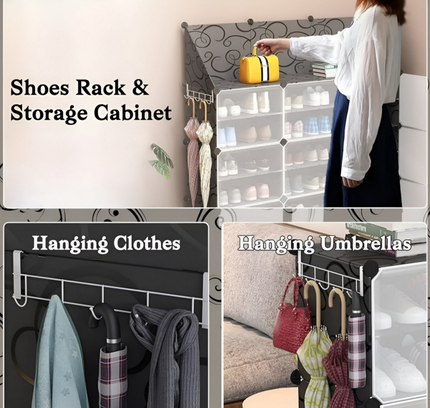 رف أحذية 2 عمود 9 طبقات 8 أبواب