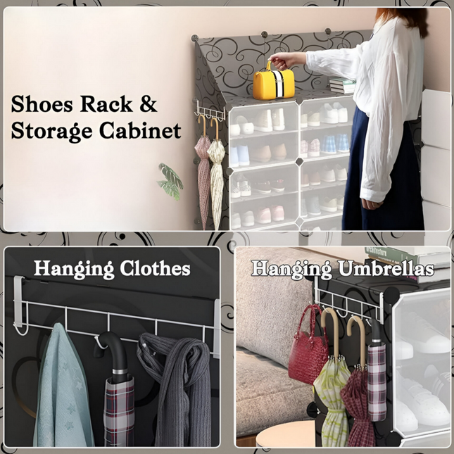 Shoe Rack 2 Column 9 Layer 8 Doors