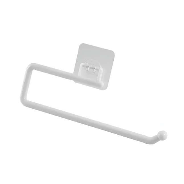 حامل مناديل وورق تواليت مثبت على الحائط بدون ثقب