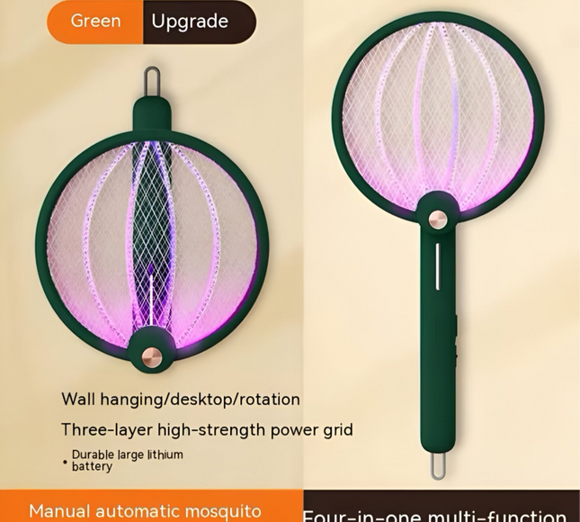 مضرب البعوض الكهربائي القابل للطي