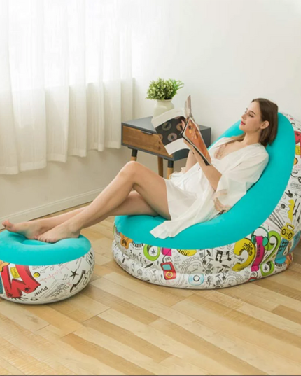 Portable Air Inflatable Chair Set