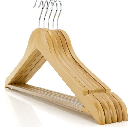 Wooden Clothe Hangers 5 Pcs Set