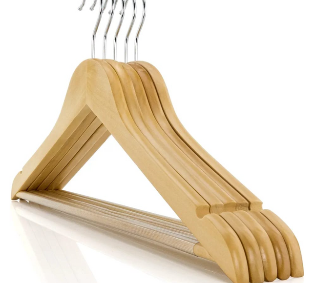 Wooden Clothe Hangers 5 Pcs Set